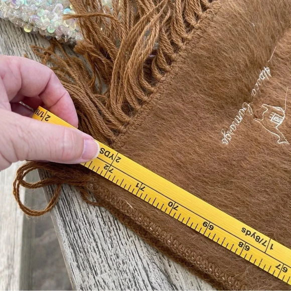 Alpaca Camargo Scarf With Fringe - Picture 7 of 7